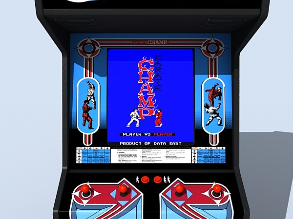 3d karate champ arcade model - karate champ arcade by monkeyodoom
